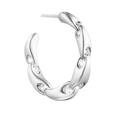 Georg Jensen Reflect Large Chain Creol Ørering Sølv